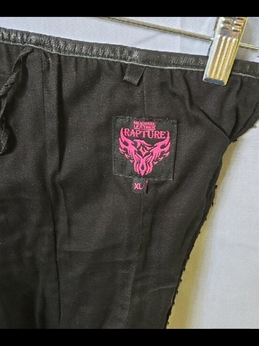 Rare Milwaukee Leather Rapture Black Lace-Up Leather Corset Top XL - Picture 3 of 12